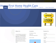 Tablet Screenshot of homefirsthhc.com